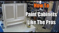 How To Paint Cabinets Like the Pros Do | THE HANDYMAN | 1940s Bathroom Remodel