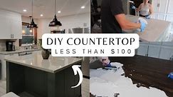 DIY kitchen refresh ! Epoxy Countertop diy Small Home updates 2023