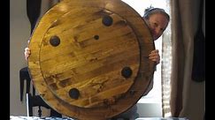 how to make a large wood lazy susan