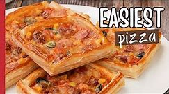 SIMPLE & FAST Puff Pastry Pizza Recipe | Pizza that ANYONE can make! 🍕