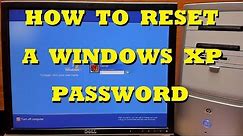 How to Reset a Password in Windows XP