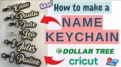 Person Demonstrates How To Make DIY Name Keychain