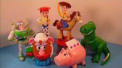 1999 DISNEYS TOY STORY 2 FULL SET OF 6 CANDY DISPENSERS MCDONALDS HAPPY MEAL COLLECTION VIDEO REVIEW