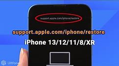 How to Get iPhone 13/12/11/XR Out of support.apple.com/iphone/restore Screen [Restore Screen]