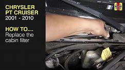 Chrysler PT Cruiser (2001 - 2010) - Replace the cabin filter