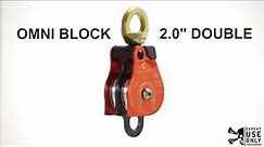 Omni Block 2.0" Double - A Double Sheave Machined Swivel Pulley