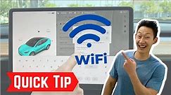 How to Connect your Tesla to WIFI (and Use your Cell phone as a HOT SPOT) (QUICK TIP)