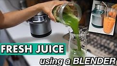 Making FRESH JUICE using a BLENDER?! Watch this before buying a JUICER