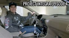 Acura Integra Project Ep.4 - K tuned Shifter Install! (Friggin' Awesome Shifter)