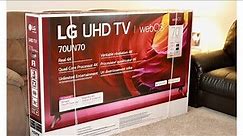 LG 70” UHD 4K Smart TV 70UN70 Unboxing and Setup