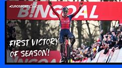 💪 Tom Pidcock gets his first victory of season | UCI Cyclo-cross World Cup Highlights | Eurosport