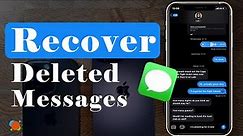 How to Recover Deleted Messages on iPhone | Data Recovery on iOS with or without Backup