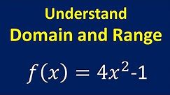 Understand Domain and Range