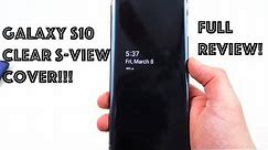 Samsung Official Clear S-View Flip Cover for Galaxy S10