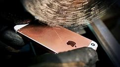 iPhone SE scratch test - heavy machines
