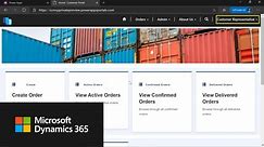 Overview of the Customer portal template in Dynamics 365 Supply Chain Management