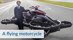 Japan drone maker's flying motorcycle