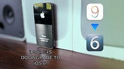 How To DOWNGRADE iPhone 4S from iOS 9 to iOS 6 in 2024!