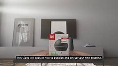 One For All Amplified HDTV Indoor Antenna (16662) Setup Video