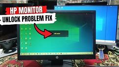 HP Monitor Repair Menu Unlock Problem Fix 2024