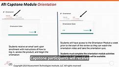 ATI Capstone Student Orientation