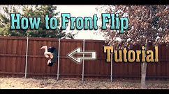 How to do a Front Flip / Front Tuck on Flat Ground | Tutorial