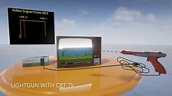 Tricking Duck Hunt To See A Modern LCD TV As CRT