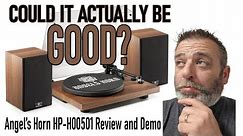 Angel's Horn Turntable Review - Could This Actually Be a GOOD New Vinyl Record Player for a Newbie?