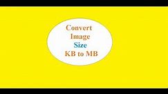 Easily Convert Image KB to MB with Our Simple Tool! 📸🔄