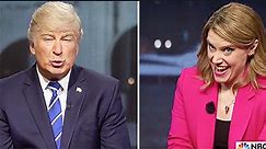 Kate McKinnon’s Savannah Guthrie Clobbers Alec Baldwin’s Donald Trump With A Chair On ‘SNL’