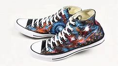 DIY galaxy shoes