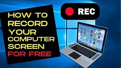 How To Record Screen In Windows 10 | 11 Without Any Software