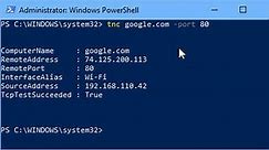 Check If A Remote Network Port Is Open Using Command Line