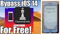 Bypass iCloud Activation Lock on iOS 14 With Checkm8.info For Free + Jailbreak. (iOS 12.4 - 14.4)