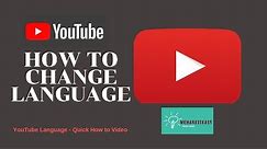 How to Change YouTube Language | Very Simple Guide
