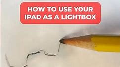 How To Turn Your iPad Into A ⚡️LIGHTBOX⚡️(For Tracing References)! #shorts #procreate #drawing #art