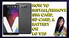 How to Install Sim Card, SD card and Battery on Mobile Phone LG V20