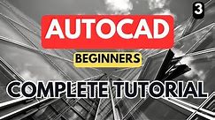 AutoCAD - Complete Tutorial for Beginners - Part 3 (dimensions, layers, text, print)