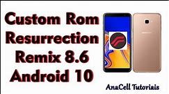 Atualizando J4 Core (J410G e J410F) Custom Rom Resurrection Remix 8.6 Android 10
