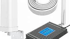 Home Cell Phone Signal Booster Supports All US Carriers: Verizon, AT&T, Sprint and More, Boosts 5G 4G LTE, Omni-Directional Antenna Kits Covers up to 4,000sq.ft, FCC Approved