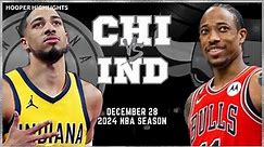 Chicago Bulls vs Indiana Pacers Full Game Highlights | Dec 28 | 2024 NBA Season