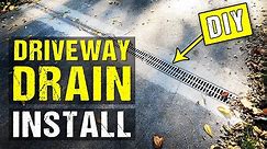 How to Install a RELN Driveway Storm Drain (Channel Drain or Grate Drain) on a Driveway
