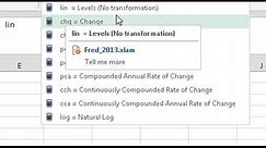 Excel Add-in:FRED