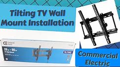 How To Wall Mount a TV DIY | Commercial Electric Tilting TV Wall Mount (26inch - 90inch)
