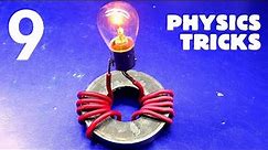 9 Awesome Physics Tricks || Easy Science Experiments At Home