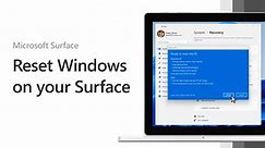 Restore or reset Surface for Windows