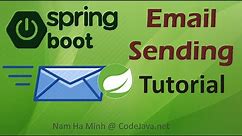 Spring Boot Email Sending Tutorial (Text, HTML, Inline and Attachment)