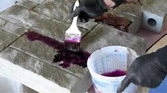 The Best Way to Stain Concrete - Reax Stains by Walt Tools
