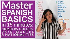 Spanish 101: Learn ALL Spanish Fundamentals