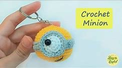 How to Crochet Minion Keychain | Crochet Tutorials | Lemon Crochet🍋